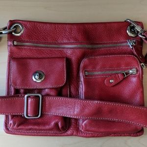 Roots Village Bag in Red